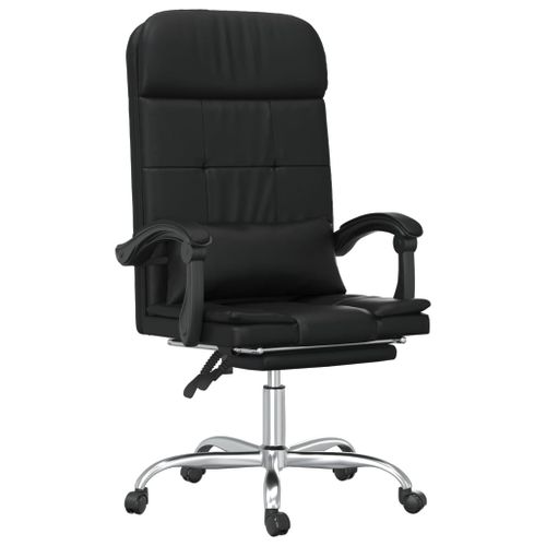 Fauteuil de massage inclinable de bureau Noir Similicuir - Photo n°2; ?>