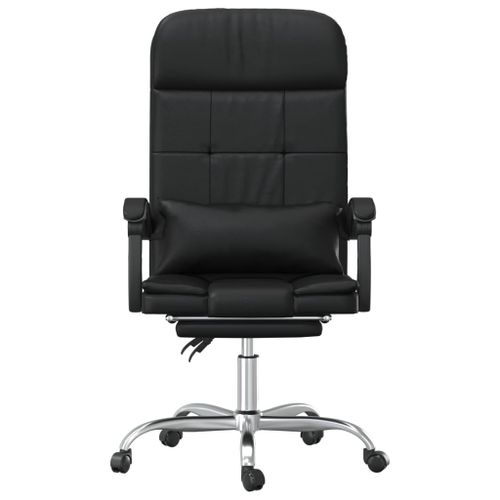 Fauteuil de massage inclinable de bureau Noir Similicuir - Photo n°3; ?>