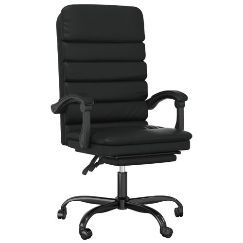 Fauteuil de massage inclinable de bureau Noir Similicuir - Photo n°2; ?>