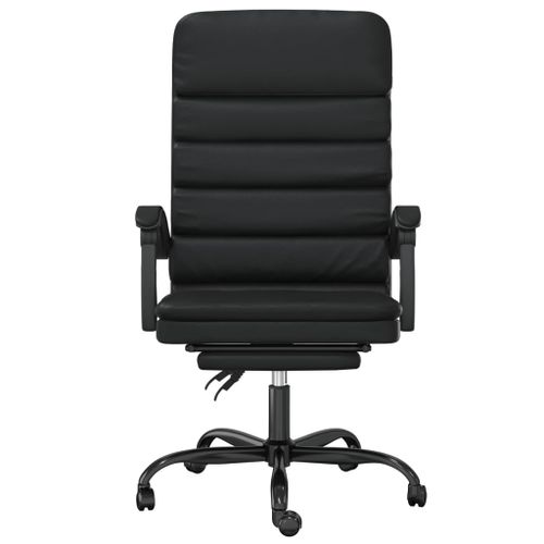 Fauteuil de massage inclinable de bureau Noir Similicuir - Photo n°3; ?>