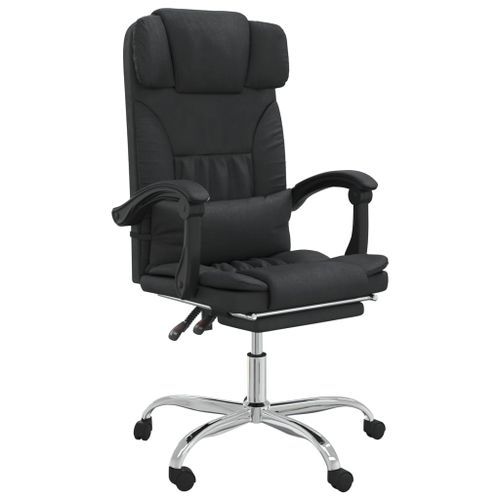 Fauteuil de massage inclinable de bureau Noir Similicuir - Photo n°2; ?>