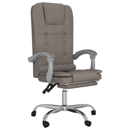 Fauteuil de massage inclinable de bureau Taupe Tissu - Photo n°2; ?>