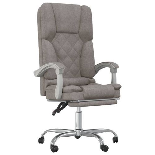 Fauteuil de massage inclinable de bureau Taupe Tissu - Photo n°2; ?>