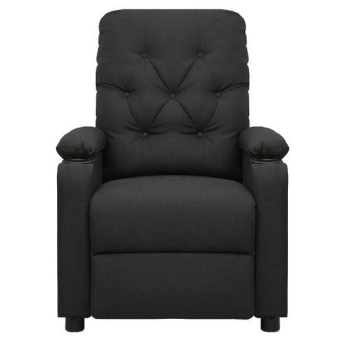 Fauteuil de massage inclinable électrique Noir Tissu 8 - Photo n°3; ?>