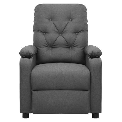 Fauteuil de massage inclinable Gris clair Tissu 21 - Photo n°3; ?>