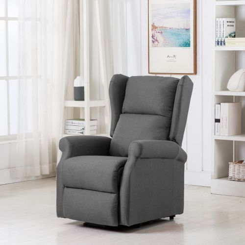 Fauteuil de massage inclinable Gris clair Tissu 10 - Photo n°2; ?>