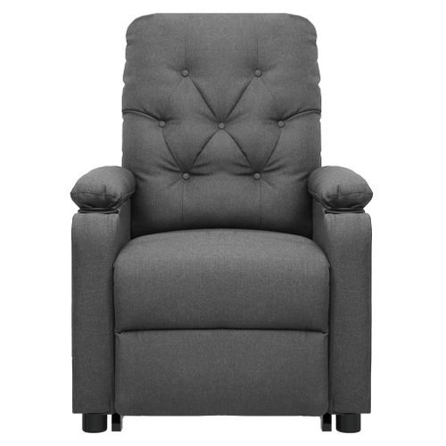 Fauteuil de massage inclinable Gris clair Tissu - Photo n°3; ?>