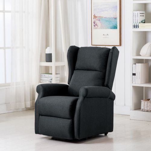 Fauteuil de massage inclinable Gris foncé Tissu 10 - Photo n°2; ?>