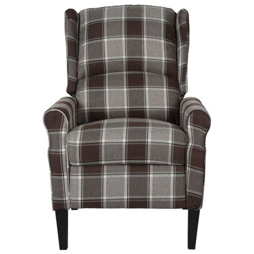 Fauteuil de massage inclinable Marron Tissu 12 - Photo n°3; ?>