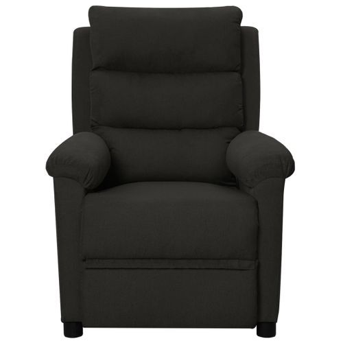 Fauteuil de massage inclinable Noir Tissu 7 - Photo n°2; ?>