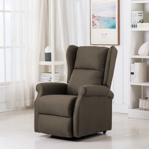 Fauteuil de massage inclinable Taupe Tissu 9 - Photo n°2; ?>