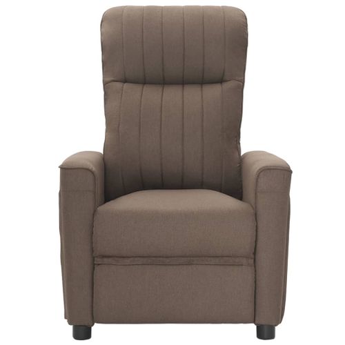 Fauteuil de massage inclinable Taupe Tissu 3 - Photo n°2; ?>