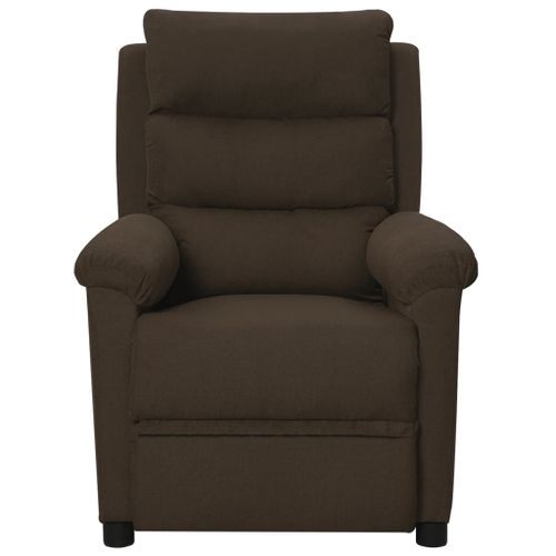 Fauteuil de massage Marron foncé Tissu - Photo n°2; ?>