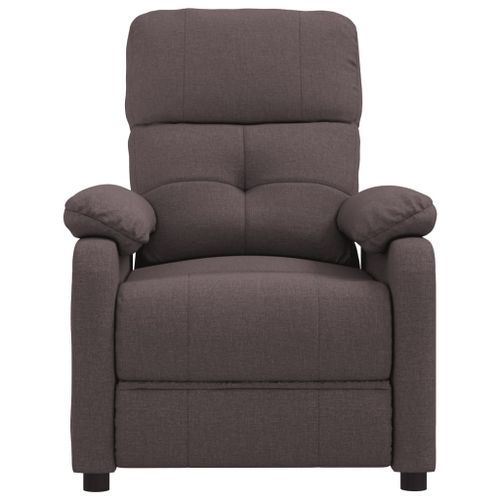 Fauteuil de massage Marron foncé Tissu - Photo n°3; ?>