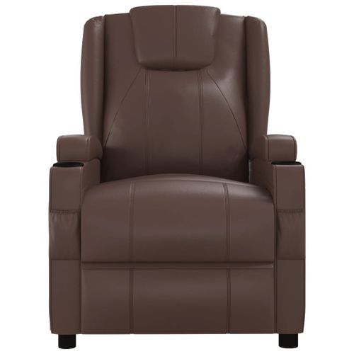 Fauteuil de massage Marron Similicuir - Photo n°3; ?>