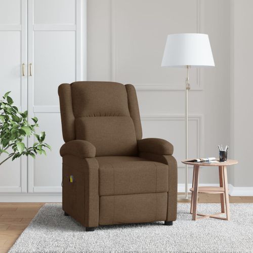 Fauteuil de massage Marron Tissu - Photo n°2; ?>