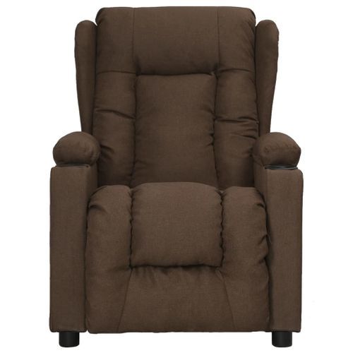 Fauteuil de massage Marron Tissu - Photo n°3; ?>