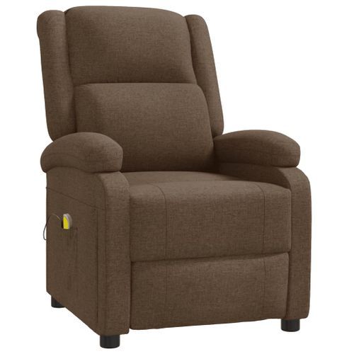 Fauteuil de massage Marron Tissu - Photo n°3; ?>