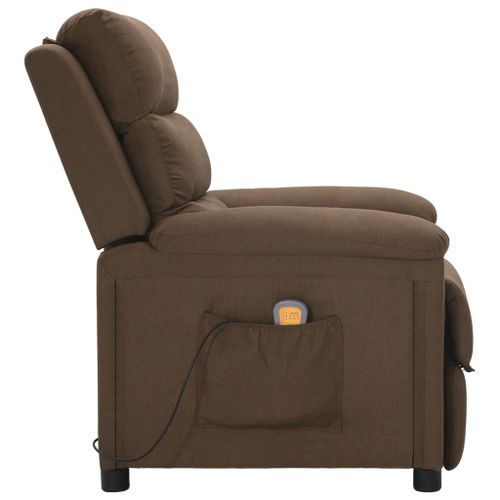 Fauteuil de massage Marron Tissu - Photo n°3; ?>