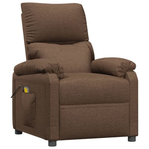 Fauteuil de massage Marron Tissu - Photo n°3; ?>