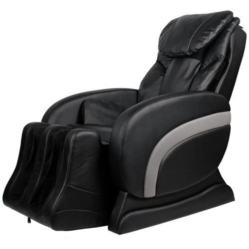 Fauteuil de massage Noir Similicuir 9 - Photo n°3; ?>