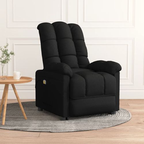 Fauteuil de massage Noir Tissu - Photo n°2; ?>