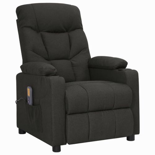 Fauteuil de massage Noir Tissu - Photo n°2; ?>