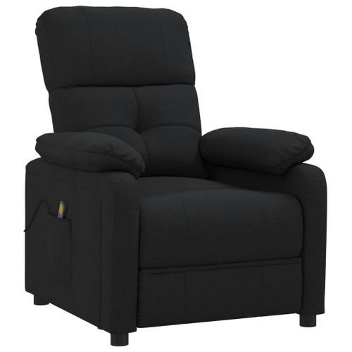 Fauteuil de massage Noir Tissu - Photo n°2; ?>