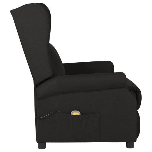 Fauteuil de massage Noir Tissu - Photo n°3; ?>