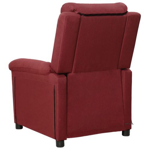 Fauteuil de massage Rouge bordeaux Tissu - Photo n°3; ?>