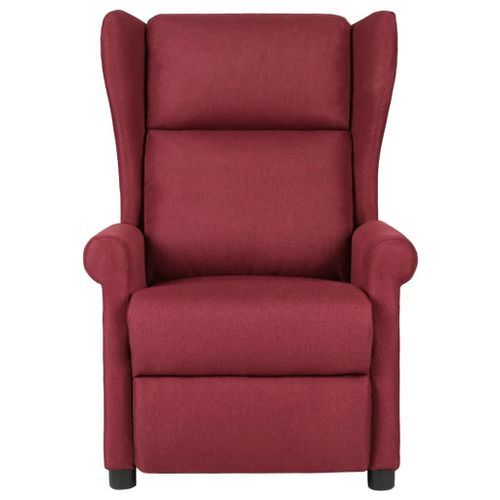 Fauteuil de massage Rouge bordeaux Tissu - Photo n°2; ?>