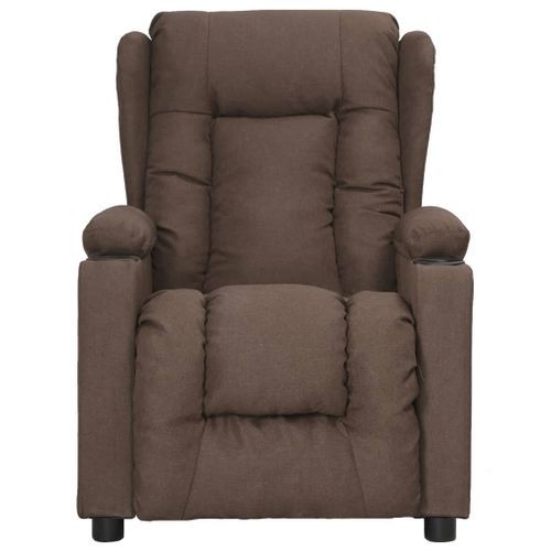 Fauteuil de massage Taupe Tissu - Photo n°3; ?>