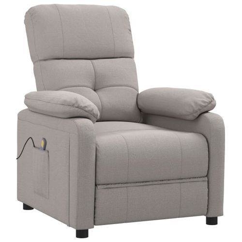 Fauteuil de massage Taupe Tissu - Photo n°2; ?>