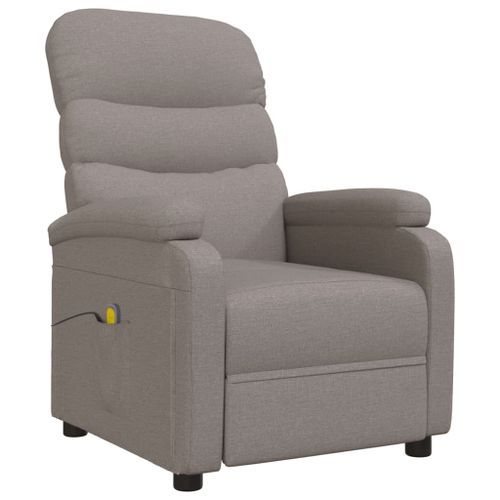 Fauteuil de massage Taupe Tissu - Photo n°3; ?>