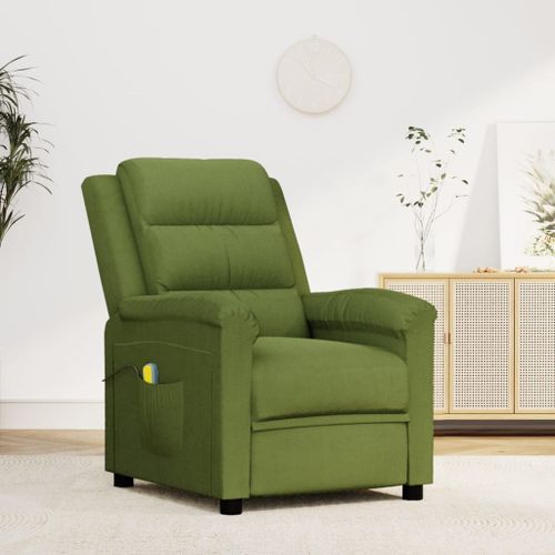 Fauteuil de massage Vert clair velours - Photo n°2; ?>