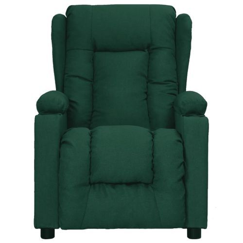 Fauteuil de massage Vert foncé Tissu - Photo n°3; ?>