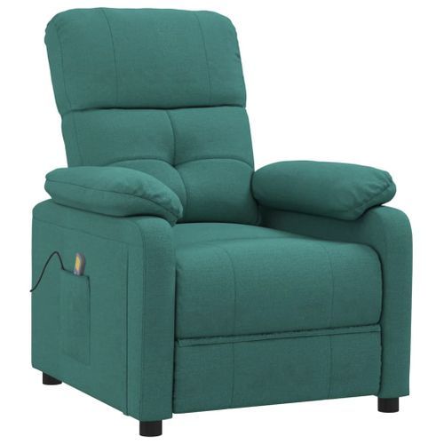 Fauteuil de massage Vert foncé Tissu - Photo n°2; ?>