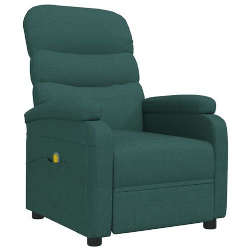 Fauteuil de massage Vert foncé Tissu - Photo n°3; ?>