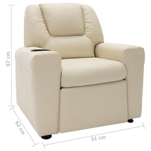 Fauteuil de relaxation pour enfant Similicuir Vikalo - Photo n°3; ?>