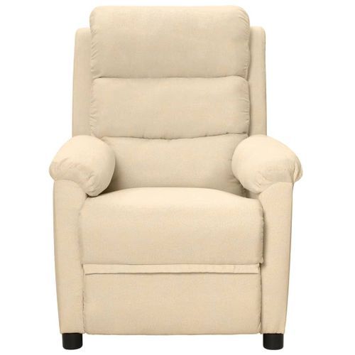 Fauteuil électrique de massage Crème Tissu - Photo n°3; ?>