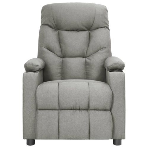 Fauteuil électrique de massage Gris clair Tissu - Photo n°3; ?>