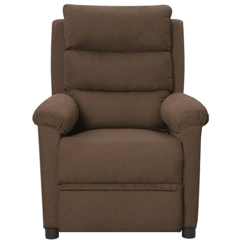 Fauteuil électrique de massage Marron Tissu - Photo n°3; ?>