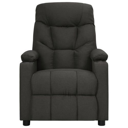 Fauteuil électrique de massage Noir Tissu - Photo n°3; ?>