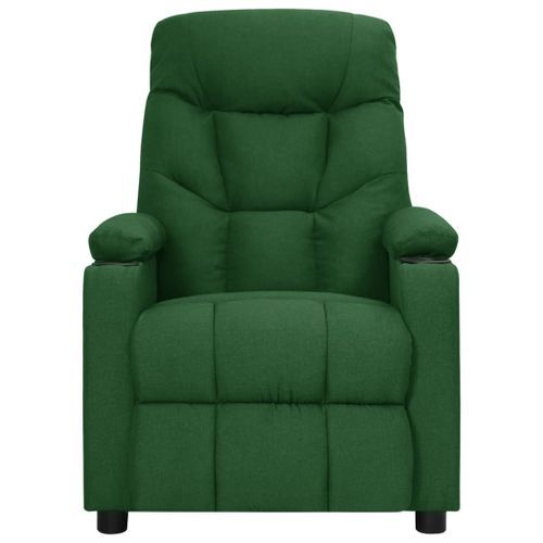 Fauteuil électrique de massage Vert foncé Tissu - Photo n°3; ?>