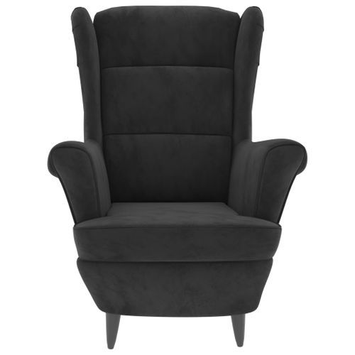 Fauteuil Gris foncé Velours 2 - Photo n°3; ?>