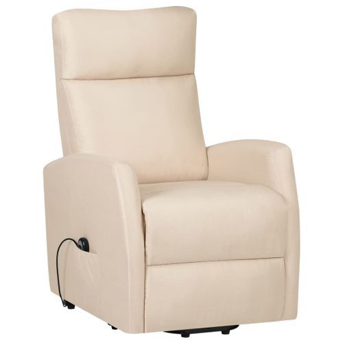 Fauteuil inclinable Crème Tissu Silencia - Photo n°3; ?>