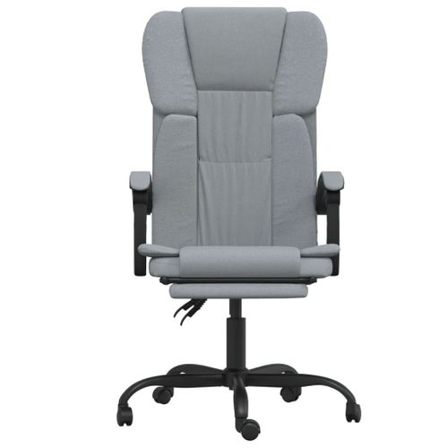 Fauteuil inclinable de bureau Gris clair Tissu - Photo n°3; ?>