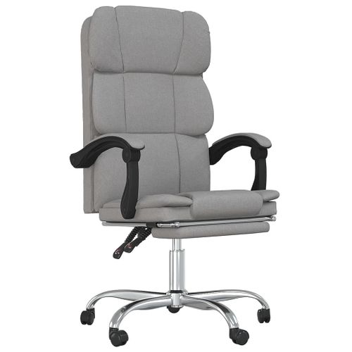 Fauteuil inclinable de bureau Gris clair Tissu - Photo n°2; ?>