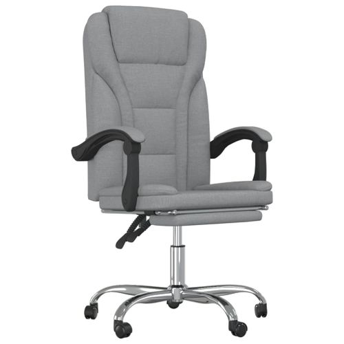 Fauteuil inclinable de bureau Gris clair Tissu - Photo n°2; ?>