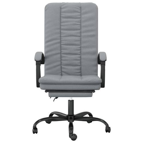 Fauteuil inclinable de bureau Gris clair Tissu - Photo n°3; ?>